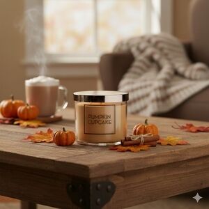 Bath & Body Works Pumpkin Cupcake Scented Candle 4oz